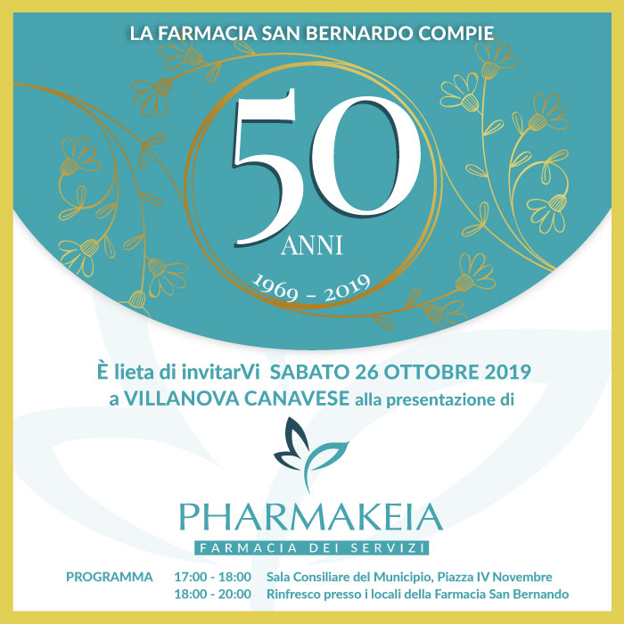 La Farmacia San Bernardo compie 50 anni - Pharmakeia Farmacia dei Servizi